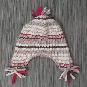 Striped Kids Winter Hat Knitted